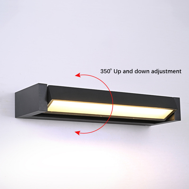 Decor Lighting Cy - ปรับมุมโคมไฟติดผนังกันน้ํากลางแจ้งโคมไฟติดผนังสวน Simple โคมไฟติดผนังอลูมิเนียมโคมไฟตกแต่งผนังภายนอก