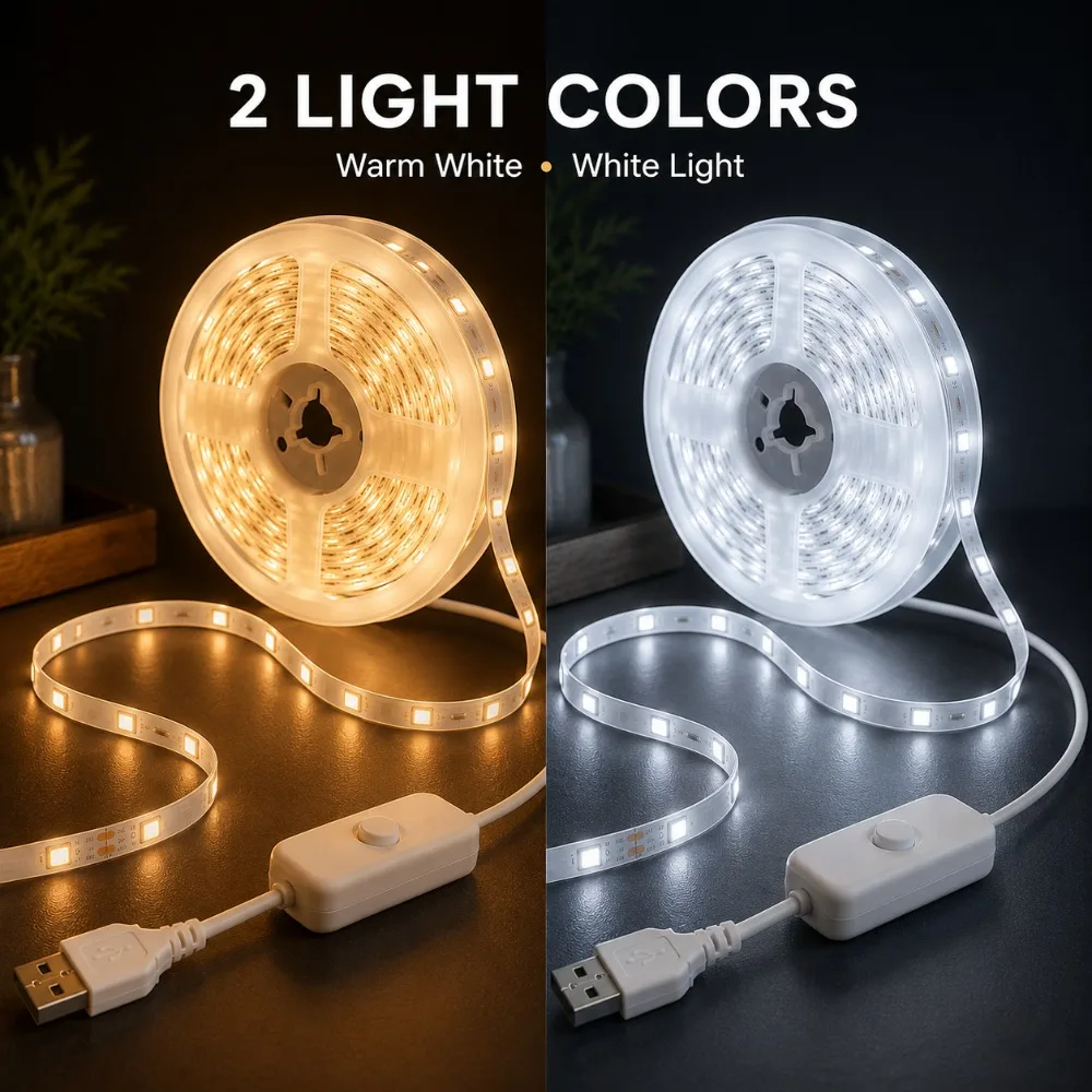 ไฟเส้น LED ควบคุมด้วยปุ่ม USB  - Lighting Decoration Ideas บทวิจารณ์และราคา