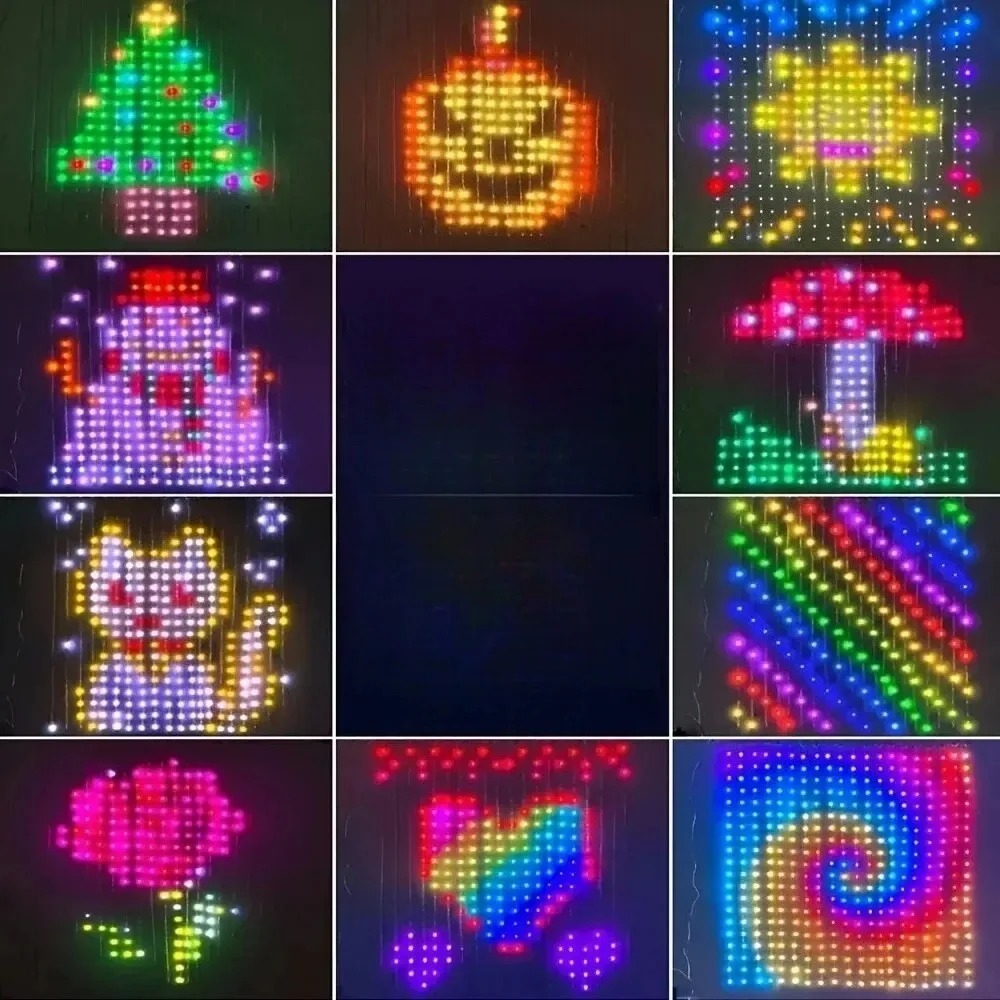 ไฟม่านพิกเซล LED ควบคุมผ่านแอป - Lighting Christmas Decor บทวิจารณ์และราคา