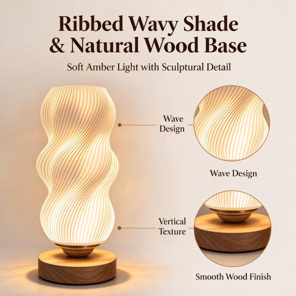 โคมไฟกลางคืนพิมพ์ 3 มิติ ลายคล - Lighting Decor Bedroom บทวิจารณ์และราคา