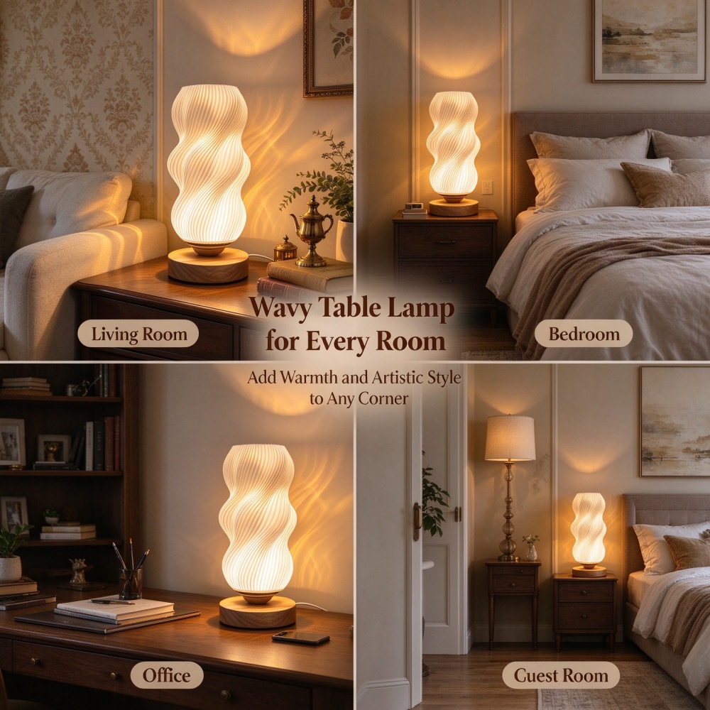 โคมไฟกลางคืนพิมพ์ 3 มิติ ลายคล - Lighting Decor Bedroom บทวิจารณ์และราคา