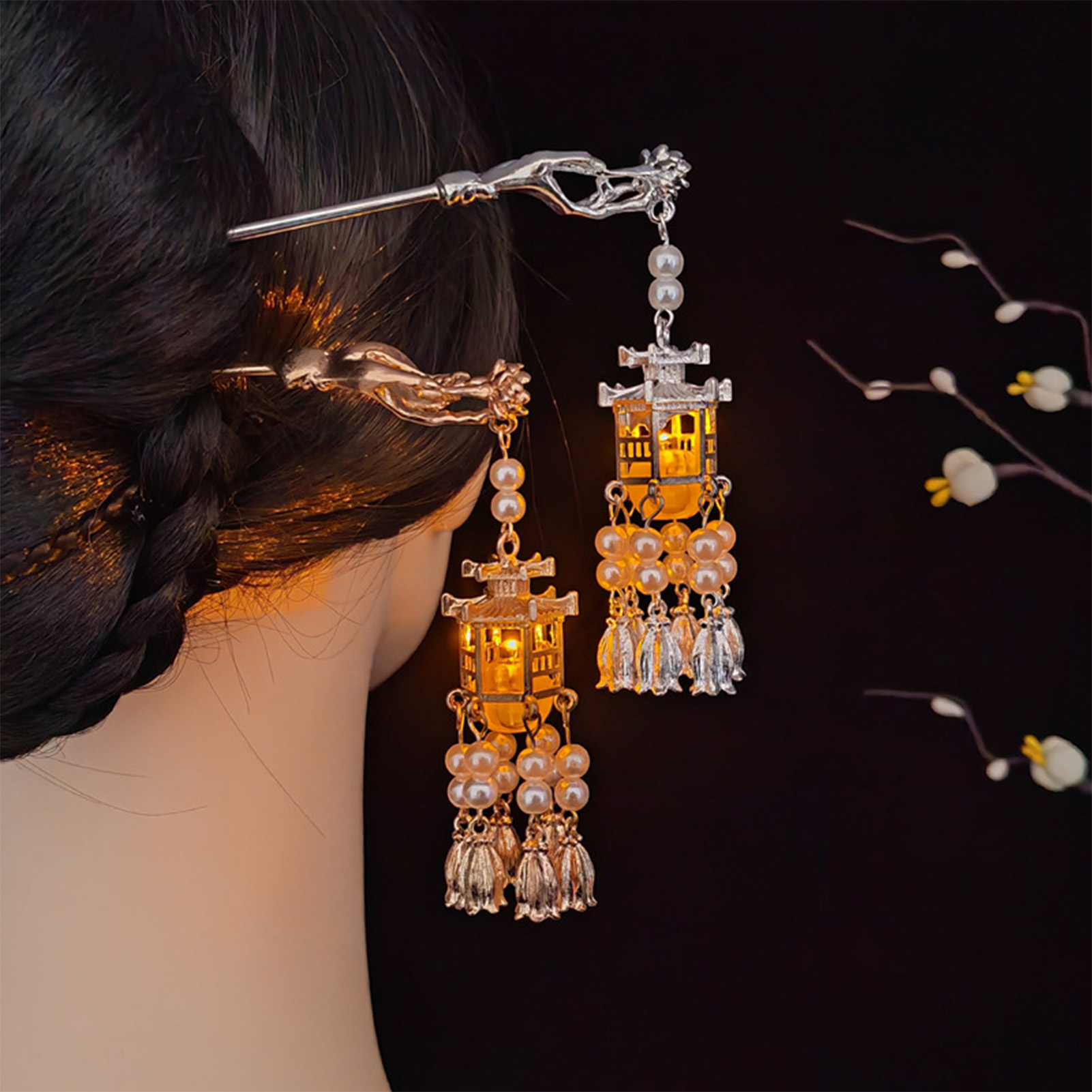 สไตล์จีนย้อนยุคแท่งผมส้อมพร้อม - Lighting Decoration Ideas บทวิจารณ์และราคา