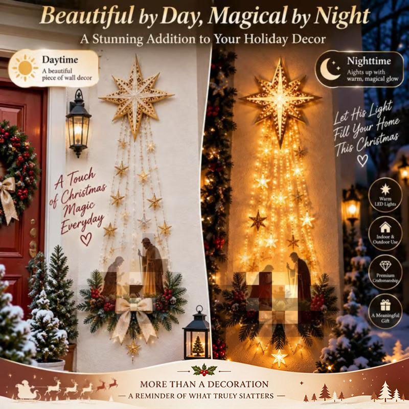 ของประดับตกแต่งติดผนังรูปดาวเบ - Lighting Christmas Decor บทวิจารณ์และราคา