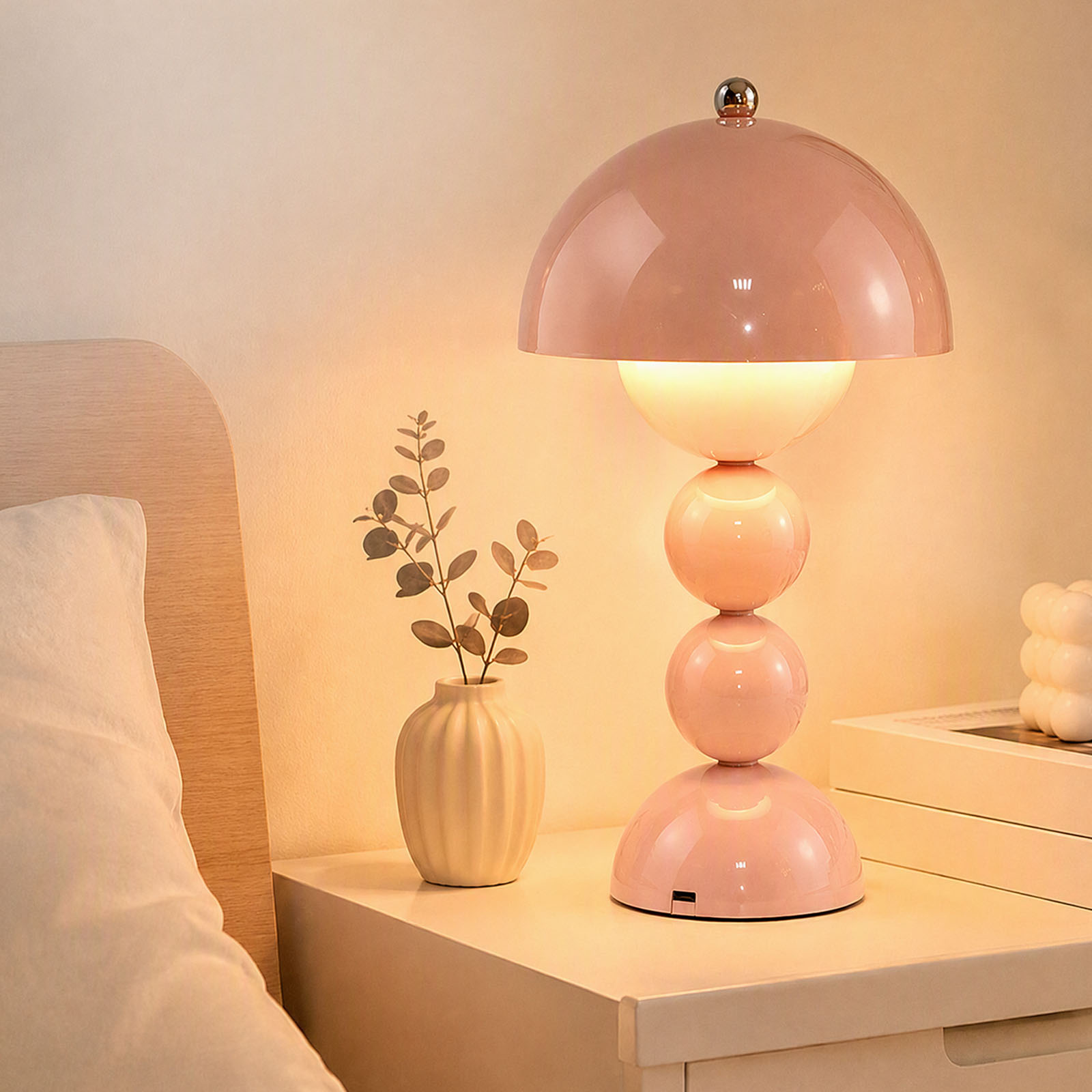 โคมไฟตั้งโต๊ะรูปเห็ดสไตล์วินเท - Lighting Decor Bedroom บทวิจารณ์และราคา